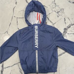Burberry Blue Hooded Jacket